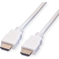 Kabelis HDMI HS + Eth., M / M, balts, 10.0m, VALUE