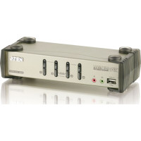 Aten CS1734B KVM Switch VGA, PS/2-USB, Audio, USB-Hub, 4 Ports