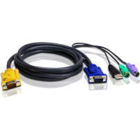 Aten 2L-5302UP PS/2 VGA Anschlusskabel, schwarz, 1,8 m