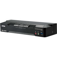 Aten CM1942 2-Port 4K DisplayPort Dual Display Mini-Matrix Boundless KVM Switch