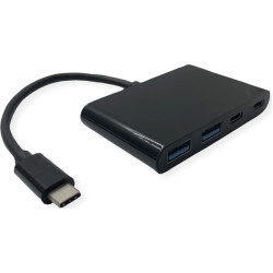 Value USB 3.2 Gen 1 Hub, 4 Ports (2x A+ 2x C) , Type C connection cable