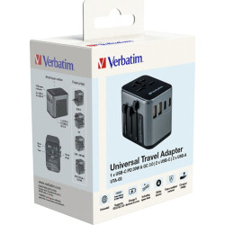 Verbatim Universal Reiseadapter UTA-03 2xUSB-A,3xUSB-C retail