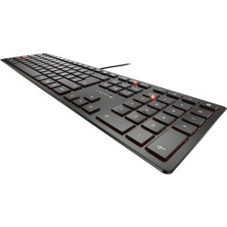 Cherry KC 6000 Slim tastatūra Universāls USB QWERTZ Vācu Melns