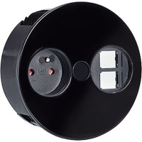Bachmann TWIST 1xUTE 2xKeystone black 30GE silk matt