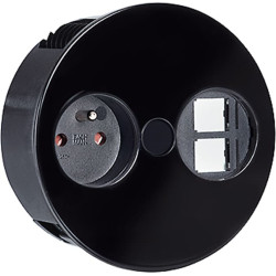 Bachmann TWIST 1xUTE 2xKeystone black 30GE silk matt