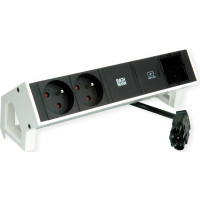 Bachmann DESK2 2xUTE 1xUSB C 30W 1xCM 0.2m GST18 RAL9010