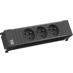 Bachmann POWER FRAME 3xUTE short plastic profile black