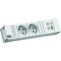 Bachmann CONI 2xUTE 1xUSB A/C 22W 0.2m GST18 RAL9010