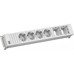 Bachmann POWER FRAME 4xCEE7/3 2xCM 0.2m GST18 RAL9010