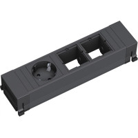 Bachmann POWER FRAME 1xCEE7/3 2xCM, Plastic profile 0.2m GST18