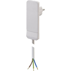Bachmann Flat Plug CEE7/7 white, 1.5m 10cm AEH