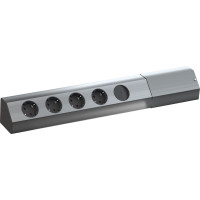Bachmann CASIA 4x earthing contact, switch, Stainless steel