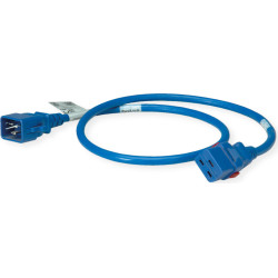 Bachmann TwyLock C20-C19 1.0m blue 16A, beidseitig verriegelnd