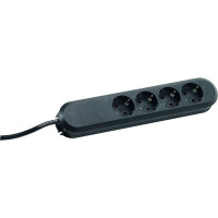 Bachmann SMART 4xCEE7/3 black power 1.5m CEE7/7