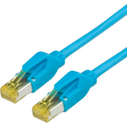 Draka Multimedia Cable DRAKA Patchkabel Kat.6A (Class EA) S/FTP, UC900 TM31, LSOH, blau, 0,5 m
