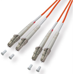 Divers Quality LWL-Kabel 50/125µm OM2, LC/LC, orange, 1 m
