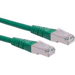 Roline S/FTP (PiMF) Patch Cord, Cat.6 (Class E), green, 15 m