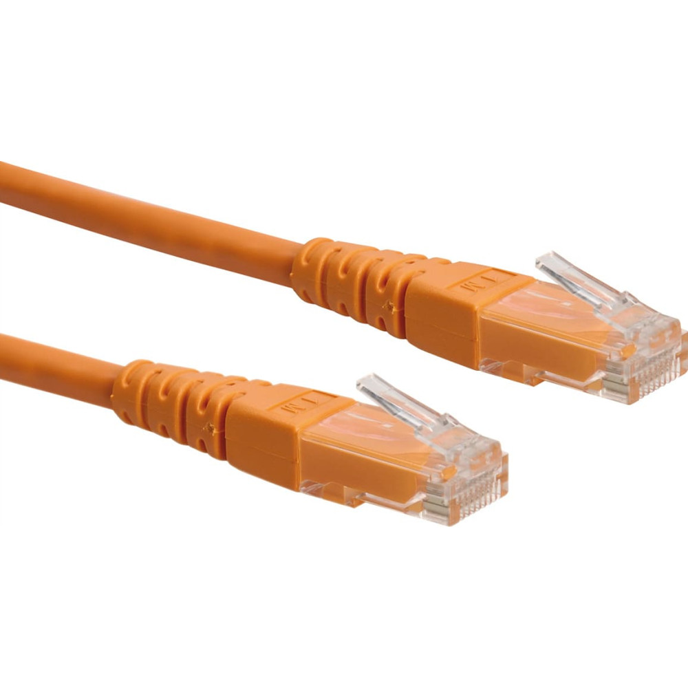 Roline UTP Patch Cord, Cat.6 (Class E), orange, 0.3 m