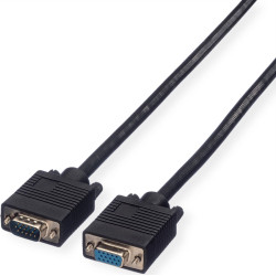 Roline SVGA Cable, HD15, M/F, 3 m