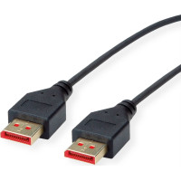 ROLINE DisplayPort Cable, v1.4, DP-DP, M/M, SLIM, black, 1.5 m