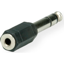 Roline Stereo Adapter 6.35 mm Male - 3.5 mm Female