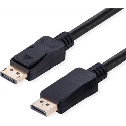Value DisplayPort Cable, v2.1, 16K@60Hz, 80Gbit/s, UHBR20, DP-DP, M/M, black, 5 m