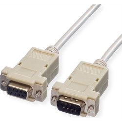 Value RS232 Cable, DB9 M - F, 1.8 m