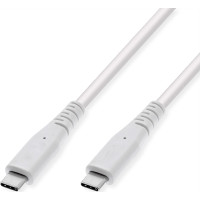Value USB 3.2 Gen 2 Compatible Cable, PD (Power Delivery) 60W, C-C, M/M, white, 5 m