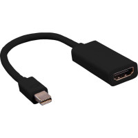 Value Cableadapter, MiniDP M - HDMI F