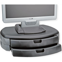Roline Dual Monitor/Printer Stand Trend, black