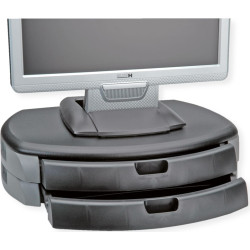 Roline Dual Monitor/Printer Stand Trend, black