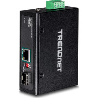 Trendnet Industrieller SFP zu Gigabit UPoE Medienkonverter