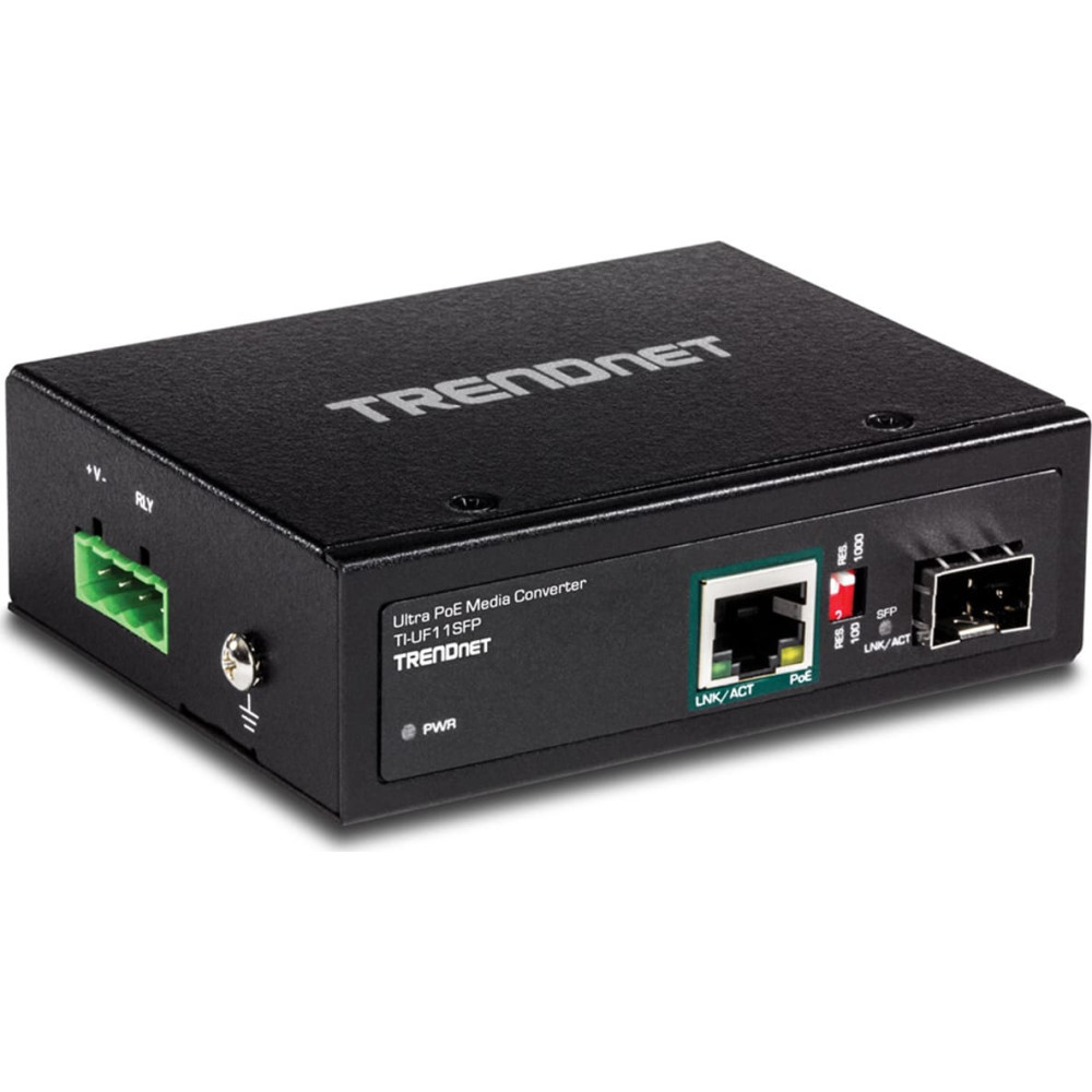 Trendnet Industrieller SFP zu Gigabit UPoE Medienkonverter