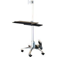 Value Mobile PC Cart, silver