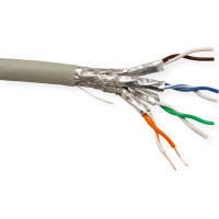 Roline S/FTP Cable Cat.6A (Class EA), LSOH, Solid Wire, 100 m