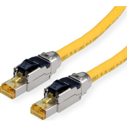 Roline S/FTP Patch Cord Cat.8 (Class I), solid, LSOH, yellow, 2 m