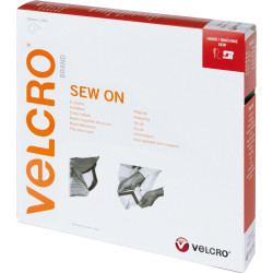 Velcro ® Klettband zum Aufnähen, Haken & Flausch 20mm x 10m Schwarz