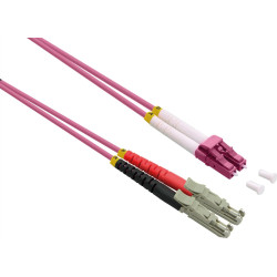 Roline FO Jumper Cable 50/125µm OM4, LSH/LC, UPC Polish, LSOH, violet, 7.5 m