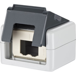 Metz Connect Modul IP20 AP-Gehäuse grau, mit PK-Auslass unbestückt