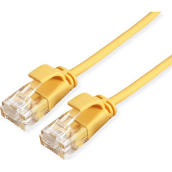 Roline Green UTP Data Center Patch Cord Cat.6A (Class EA), LSOH, Slim, yellow, 1