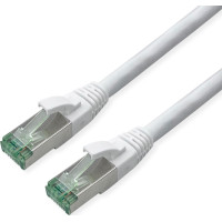 Roline Recycled Material ROLINE RM S/FTP (PiMF) Patch Cord Cat.6A, white, 0.3 m