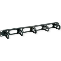 Conteg 19"-Kabelführung 1 HE mit 5 Kabelösen 40 x 80 mm