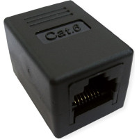 RJ45 moduļa uzmavas pagarin. kat.6, neekranēts, melns