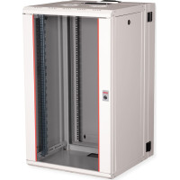 Roline 19-inch wall-mounted housing Pro 20 U, 600x600 WxD two-part swivelling grey