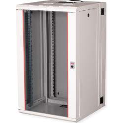 Roline 19-inch wall-mounted housing Pro 20 U, 600x600 WxD two-part swivelling grey