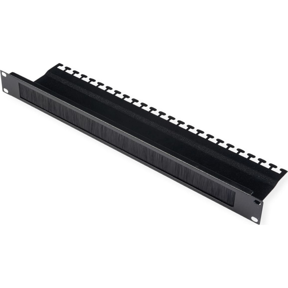 Roline 19-inch cable entry, with brush strip 1U black