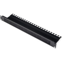 Roline 10-inch cable entry, with brush strip 1U black