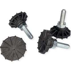Roline 19-inch levelling feet, 4 pieces