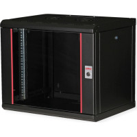 Roline 19-inch wall-mounted housing Pro 9 U, 450x600 WxD black