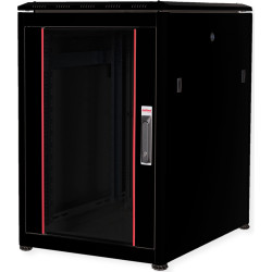 Roline 19-inch Network Cabinet Pro 16U, 600x800 WxD glass door black
